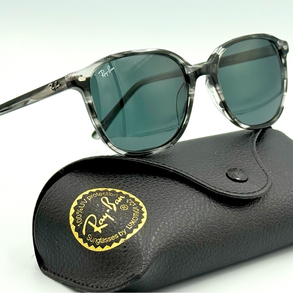 Ray-Ban Mens Sunglasses Leonard RB2193 55mm Transparent Blue with Grey Lens